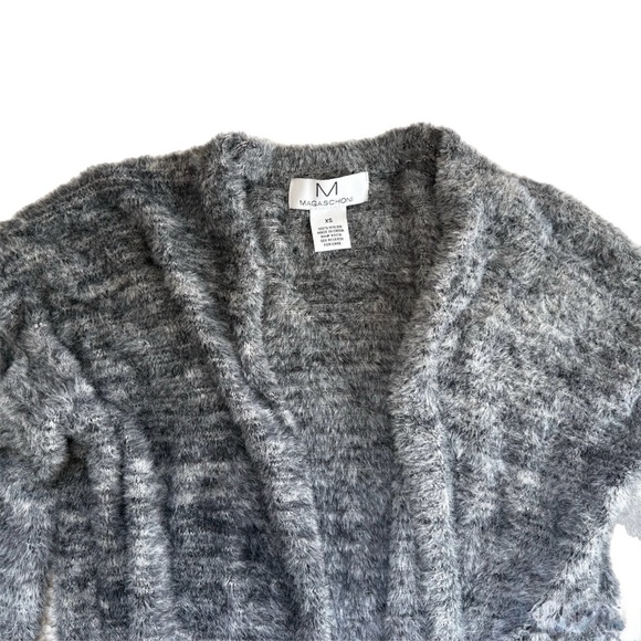 Magaschoni Charcoal Open-Front Cardigan - Picture 3 of 5